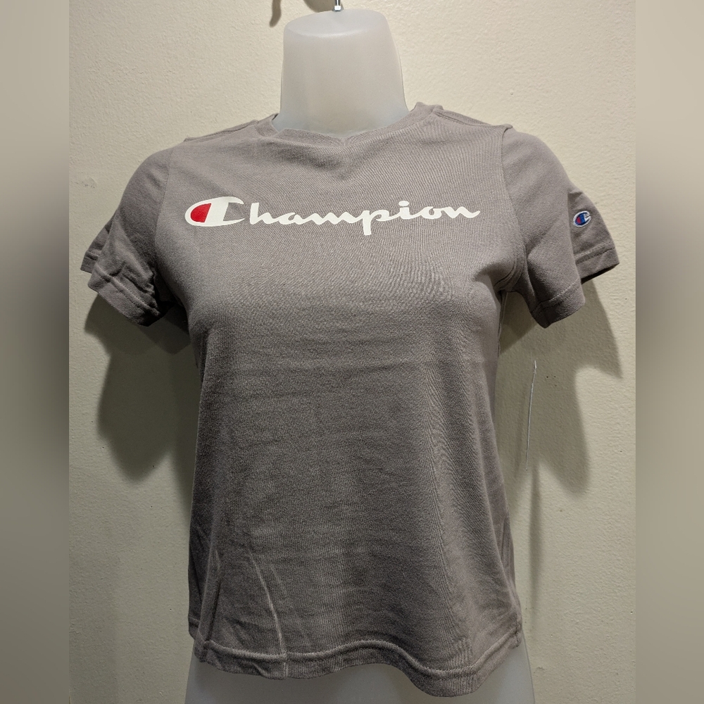 Champion Kids Gray Short Sleeve Tee Size 7